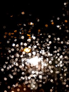 Bokeh raindrops on a window 2 photo