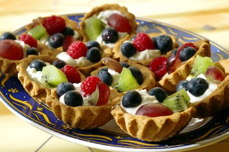 Blueberries berries raspberries