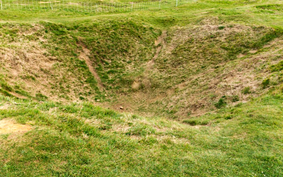 Bombing crater Pointe du Hoc