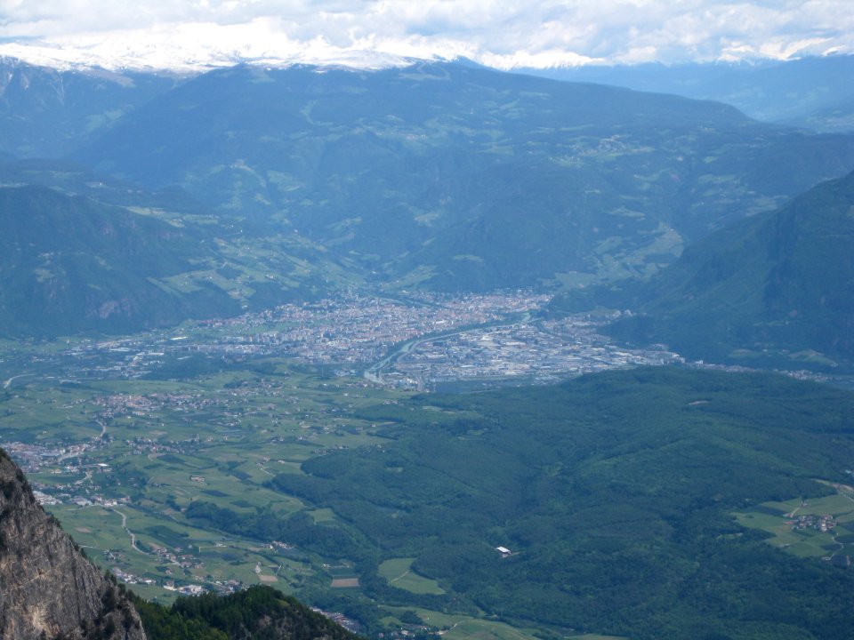 Bolzano as seen from the Roen