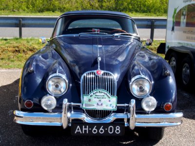 Blue 1959 Jaguar XK 150 ROADSTER CABRIOLET