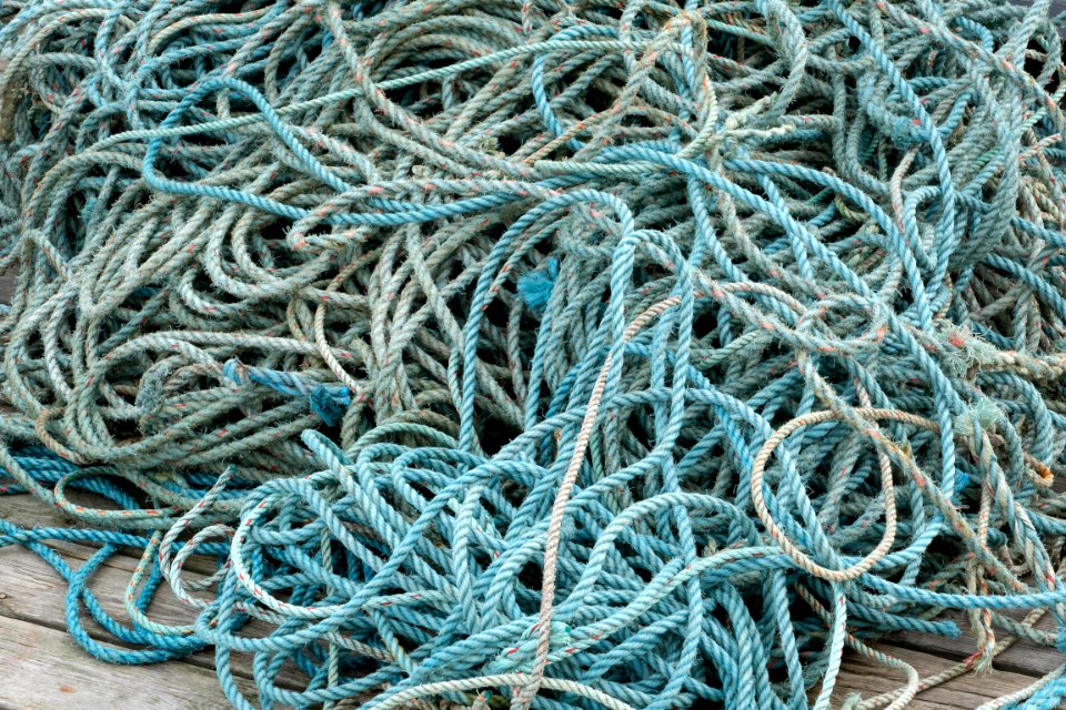 Blue fishing ropes 2