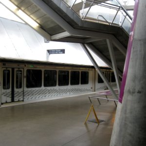 Blue Line car at Gateway Station, 2021-05-07