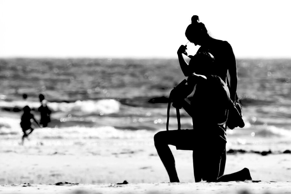 Black and white photography recording