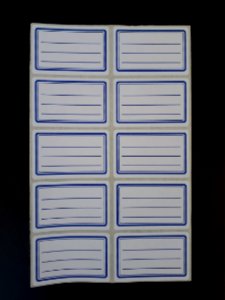 Blue color cast - Adhesive labels 2