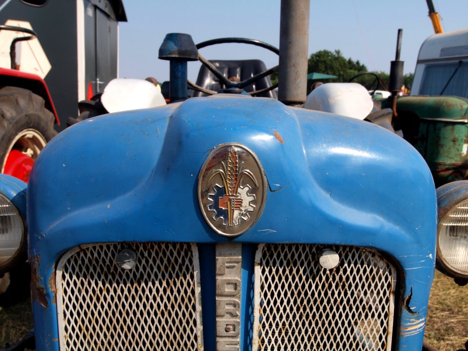 Blue Fordson DEXTA logo photo