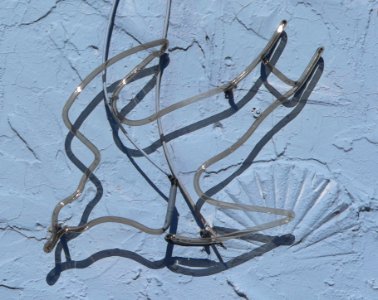 Blue Swallow Motel room 15 neon sign