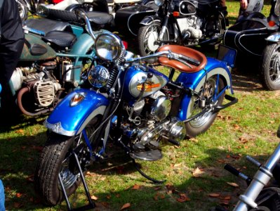 Blue Harley-Davidson