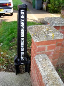Boundary Post Oak Lane Norwich