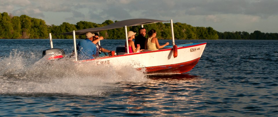 Boat in La Restinga Lagoon