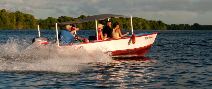 Boat in La Restinga Lagoon