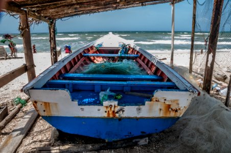Boat in La Restinga Beach