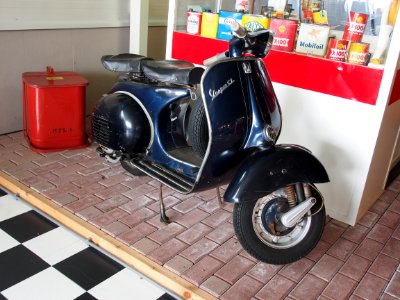 Blue Vespa CL