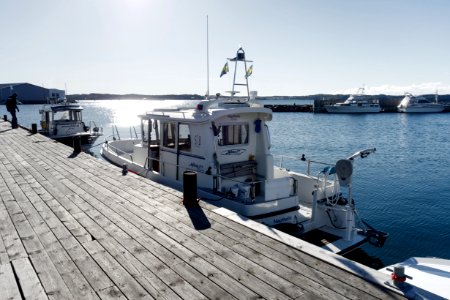 Boats at the petrol station for boats on Gullmarskajen