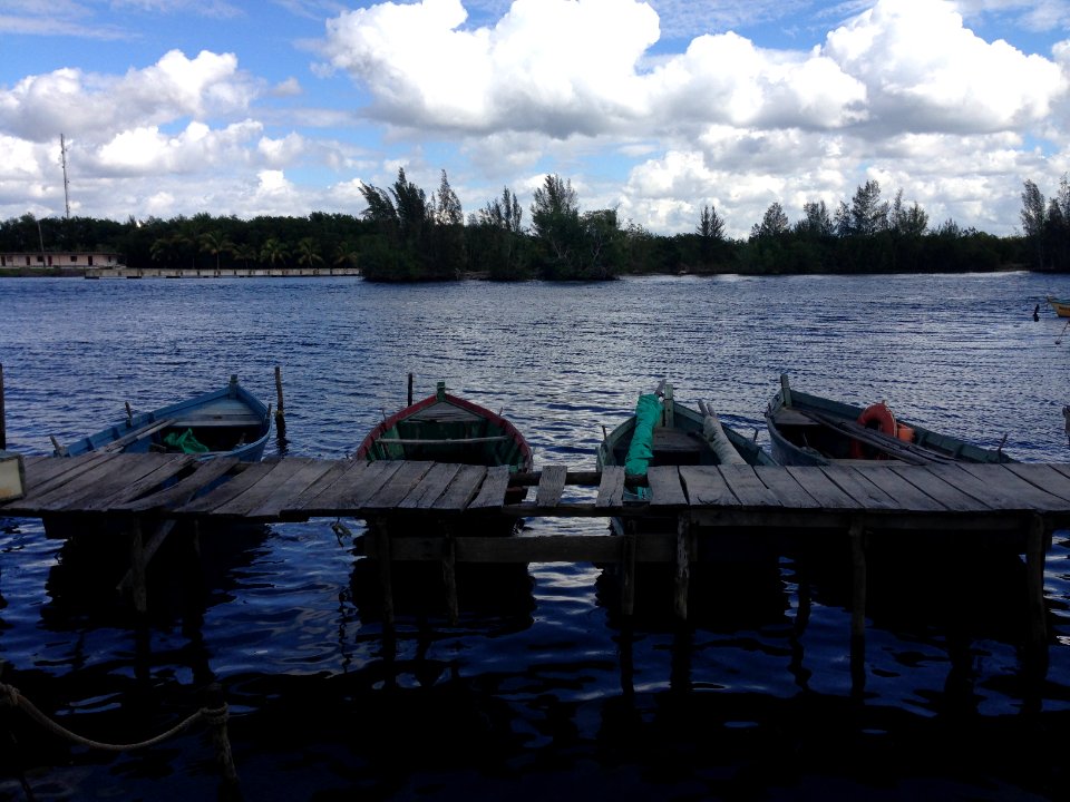 Boats in Playa Larga, Cuba