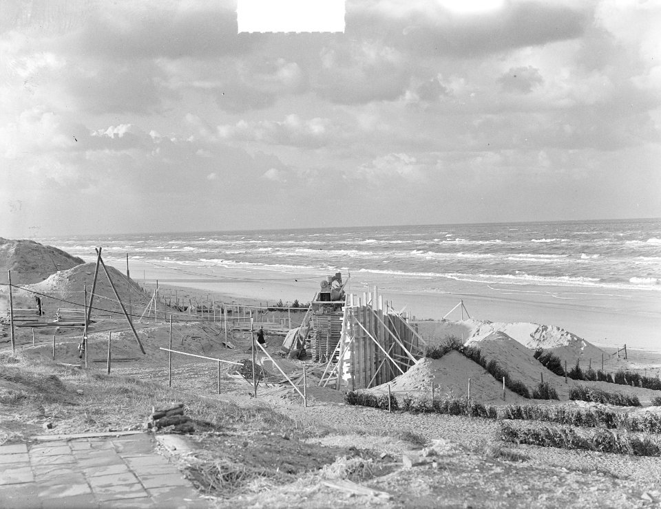 Boulevard en rotonde in aanbouw Zandvoort, Bestanddeelnr 904-2956