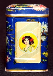 Blue tea tin, photo 6 photo