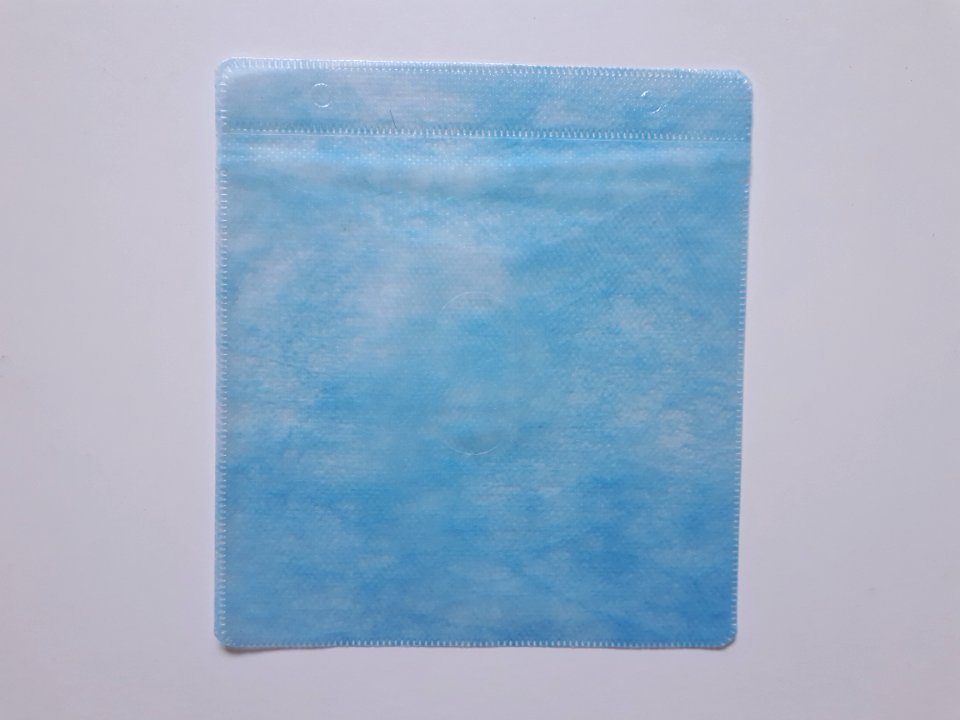 Blue plastic CD sleeve A