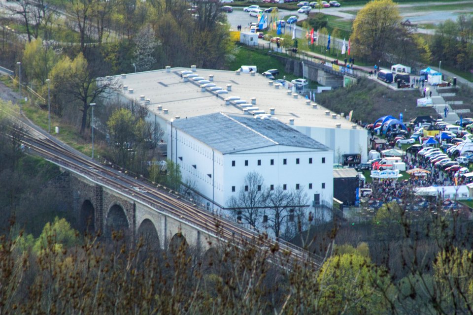 Blumenhalle Löbau (vom Löbauer Berg)