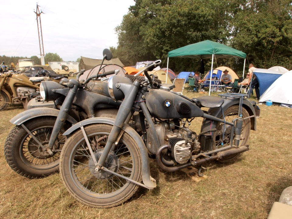 BMW & Zundapp military motorcycle at War & Peace Show