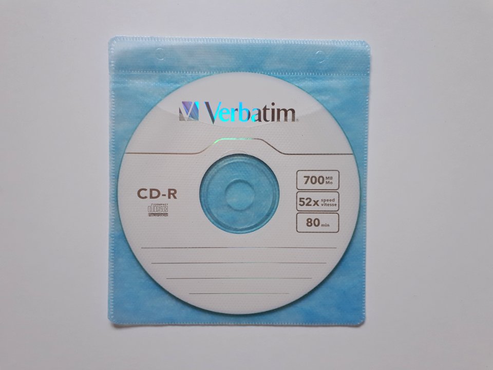 Blue plastic CD sleeve B