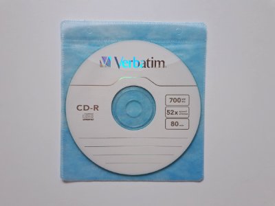 Blue plastic CD sleeve B