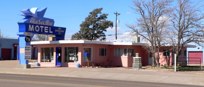 Blue Swallow Motel from SE 1