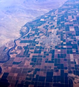 Blythe, California, seen from air