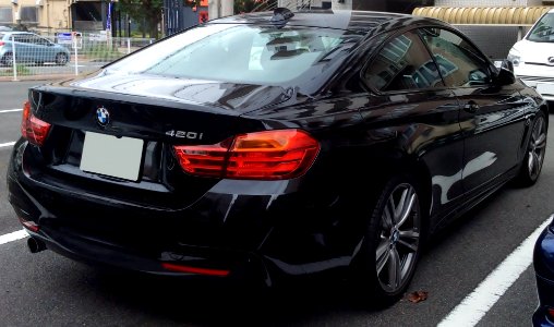 BMW 420i Coupé M Sport (F32) rear (cropped)