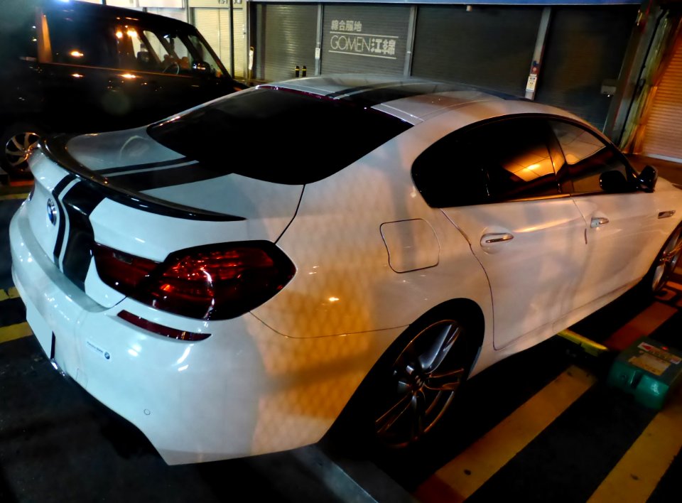 BMW 650i Gran Coupé (F06) at ngiht rear
