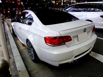 BMW M3 Coupé (E92) at night rear