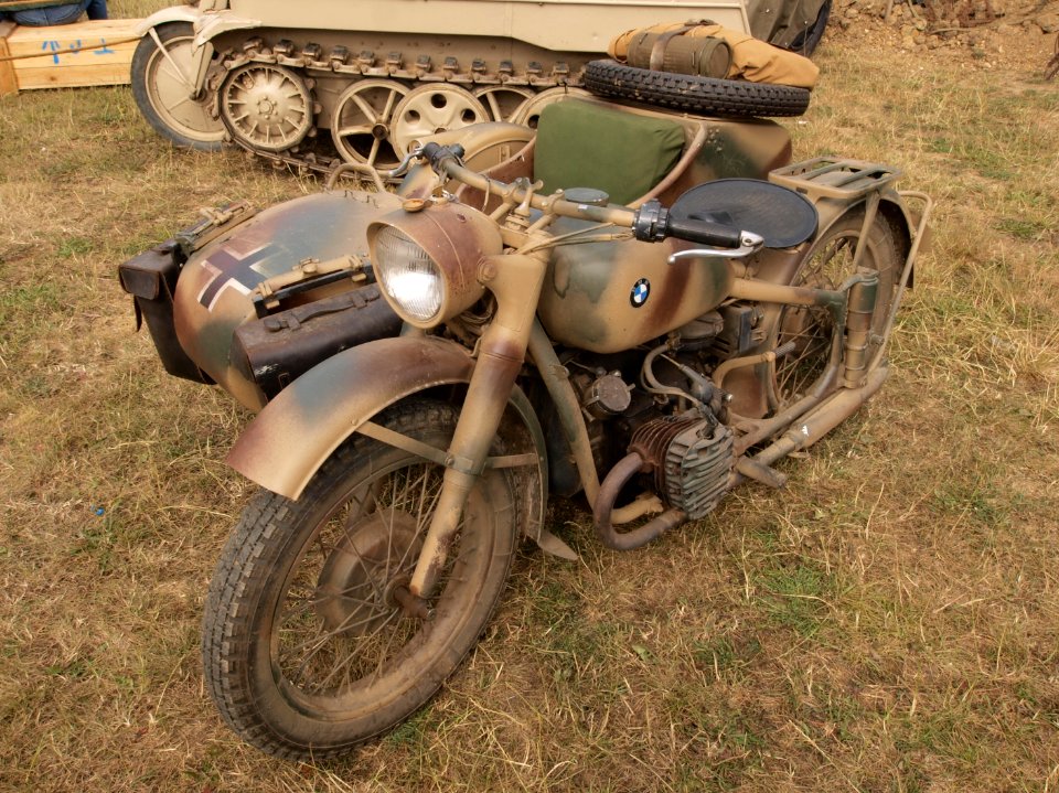 BMW military motorcycle at the War & Peace show pic2
