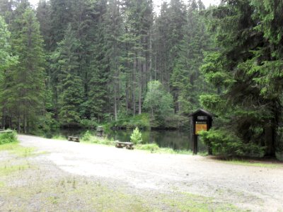Boubín - jezero, celkový pohled