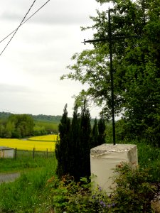 Bouconville-Vauclair (Aisne) croix de chemin à l'ouest du bourg
