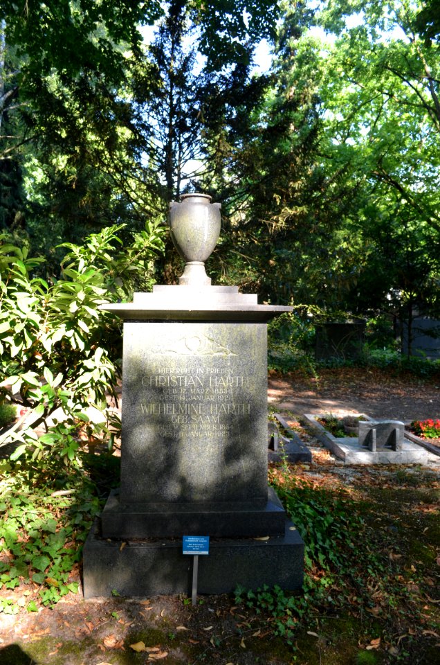 Bockenheim, Neuer Friedhof Grab 8a Rh 18 9-12 Harth