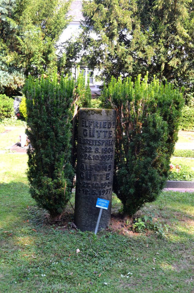 Bockenheim, Neuer Friedhof Grab 1-209 Gütte