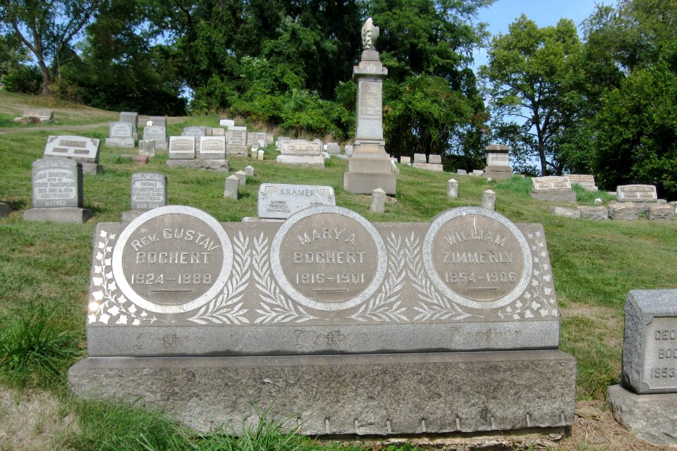 Bochert monument, West Liberty Cemetery, 2020-09-25