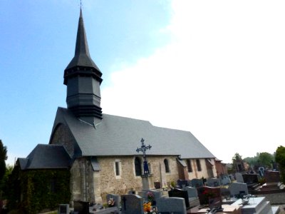 Bournainville-Faverolles (Eure, Fr) église de Bournainville