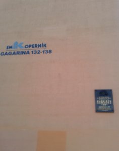 Boczna ściana bloku Gagarina 132-138 w Toruniu