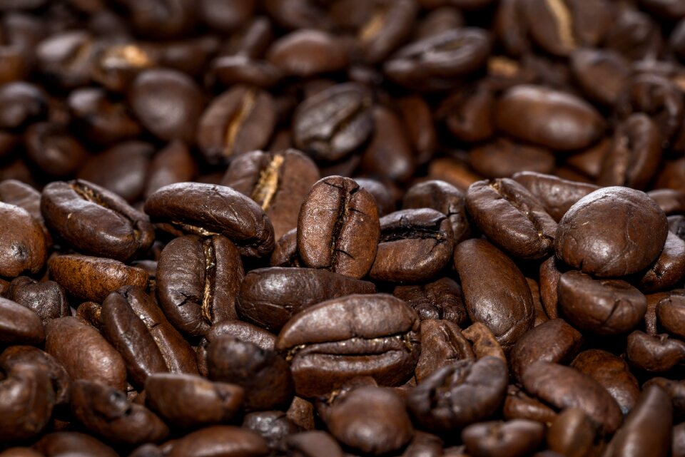 Roasted mörkrostad coffee bean