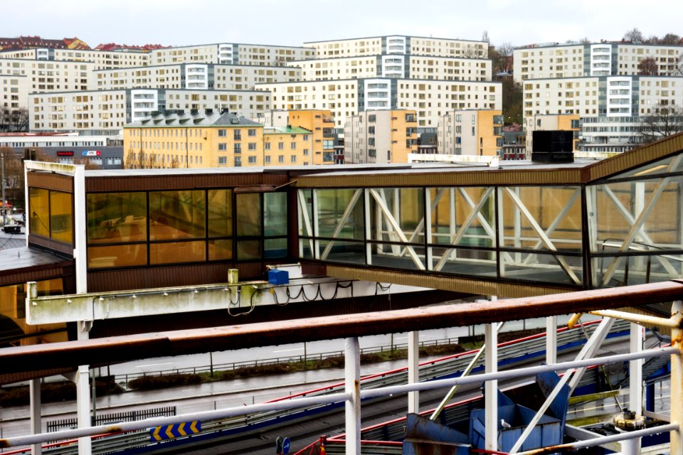 Boarding tunnel at Stena Line terminal