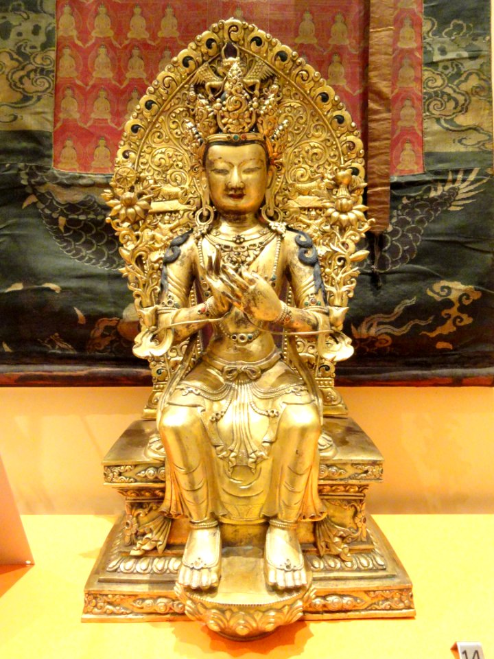 Bodhisattva Maitreya, Tibet, 18th century - Royal Ontario Museum - DSC09671