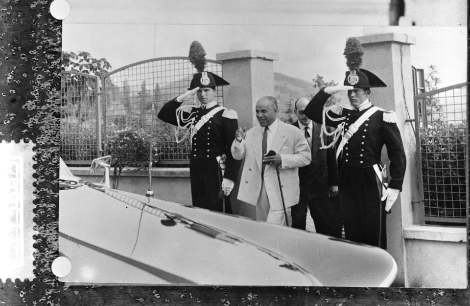 Bourguiba met vakantie in Italie, Bestanddeelnr 911-3698