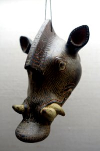Boar's head, Rhodes, c. 580 BC, L 150 - Martin von Wagner Museum - Würzburg, Germany - DSC05745