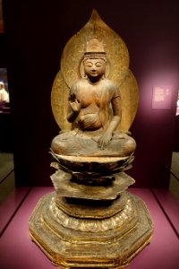 Bodhisattva (bosatsu), Japan, Heian period, late 1100s AD, wood, gold leaf - Arthur M. Sackler Gallery - DSC05179