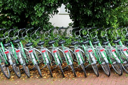 Rental station series biker photo