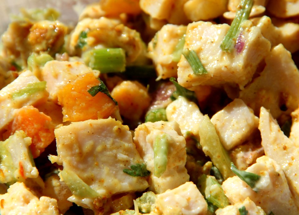 Boar's Head curry chicken salad detail