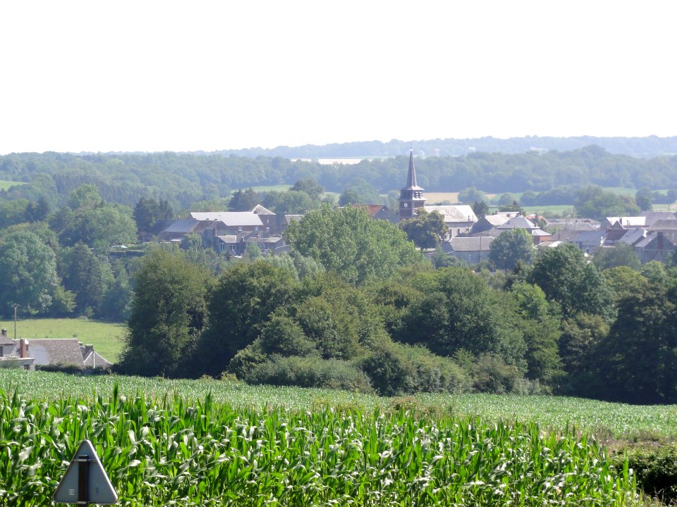 Bousignies-sur-Roc (Nord, Fr) vue du village