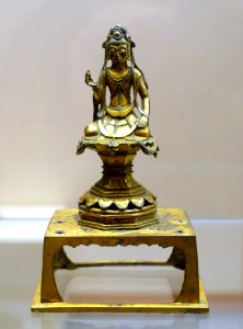 Bodhisattva Guanyin, China, late 6th century AD, gilt bronze - Ethnological Museum, Berlin - DSC02127