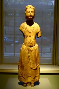 Bodhisattva, China, probably Hebei province, Northern Qi dynasty, 550-557 AD, marble - Portland Art Museum - Portland, Oregon - DSC08491